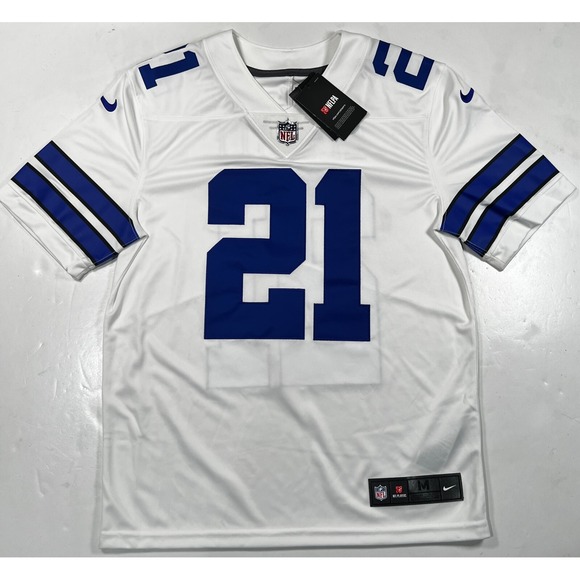 Nike Dallas Cowboys Ezekiel Elliott Limited Stitched Mens Jersey Medium White - Picture 1 of 13